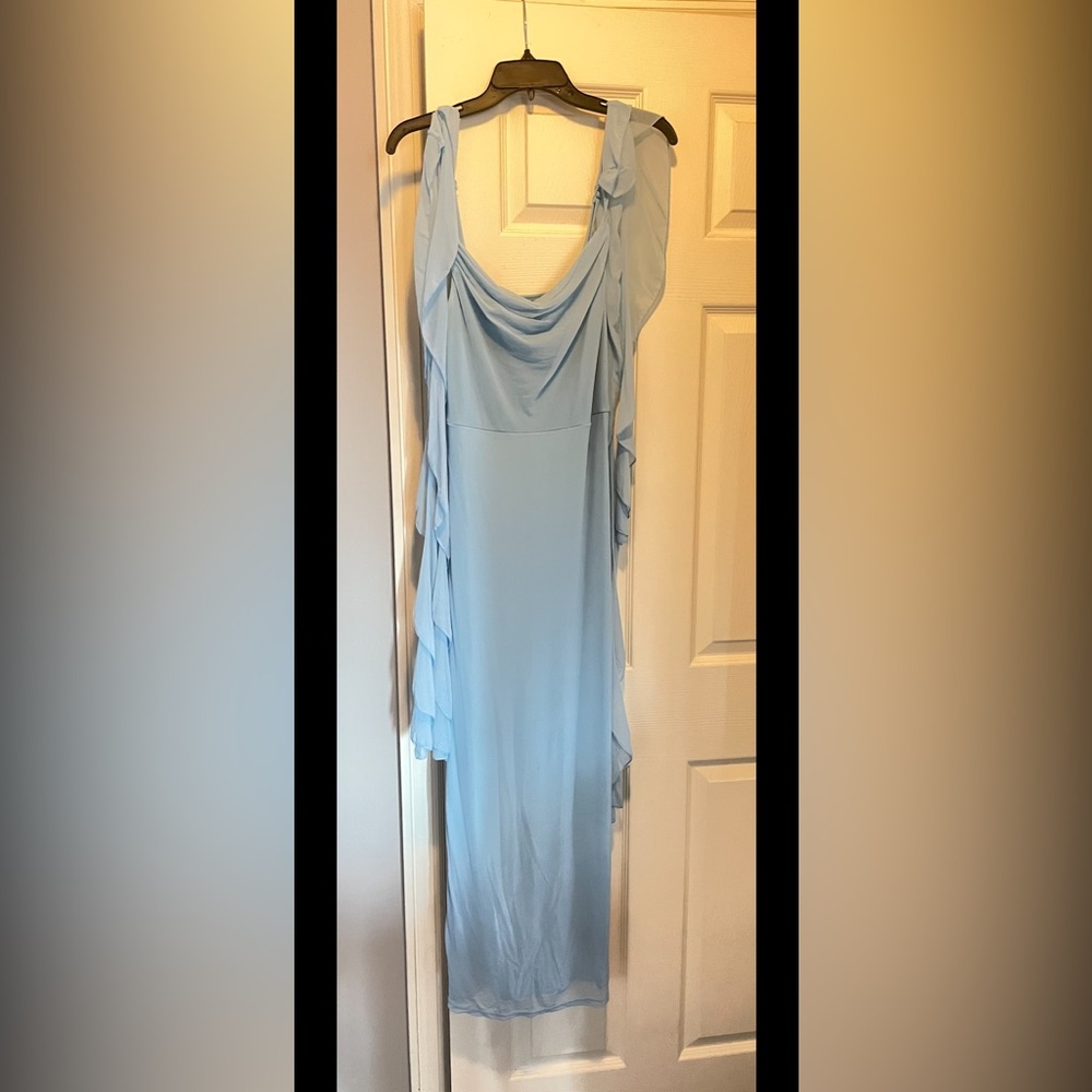 Elegant Blue Wedding Dress